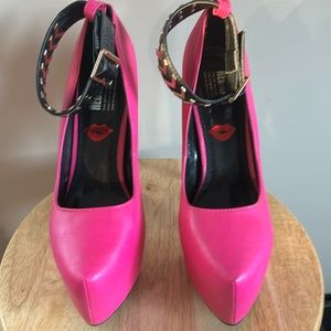 Red Kiss Fuchsia Heels